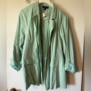 LANE BRYANT Mint Green Women's Blazer
